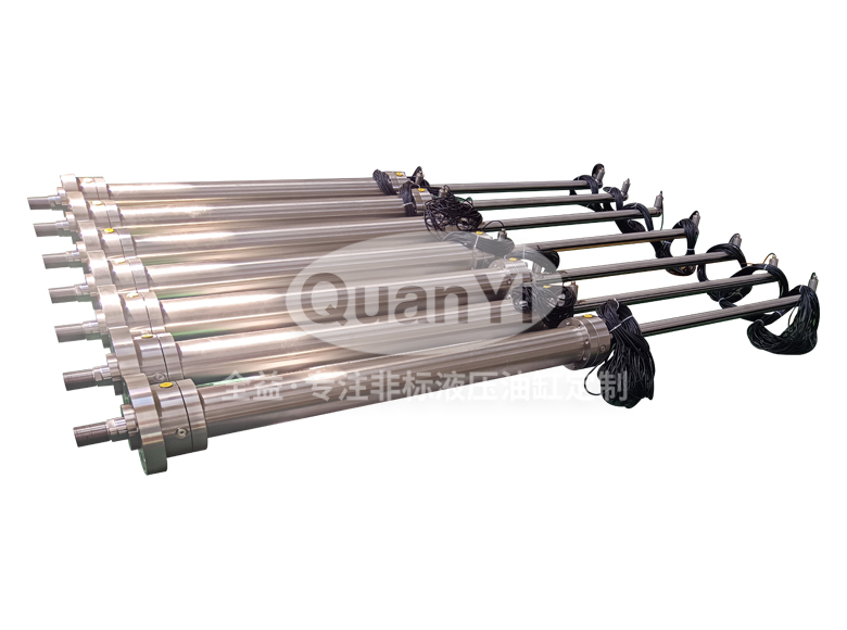 不銹鋼雙出桿液壓油缸|水閘閥門(mén)專(zhuān)用|帶接近開(kāi)關(guān)|耐腐蝕